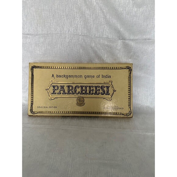 Vintage Parcheesi 1959 Gold Seal Edition Board Game Complete Set Collectible - Picture 1 of 9